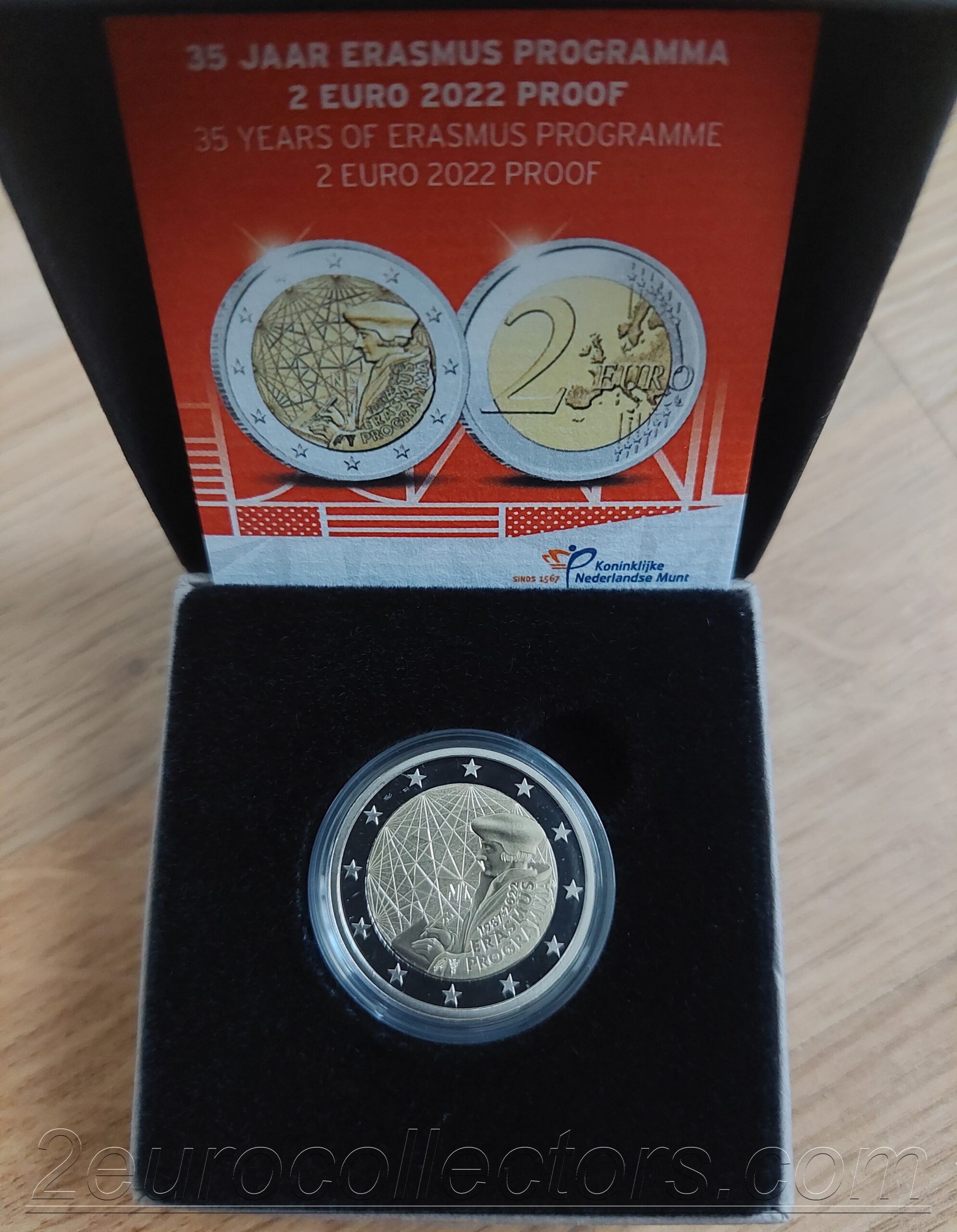 Netherlands 2€ 2022 - 35 years of the Erasmus programme PROOF - 2 Euro ...